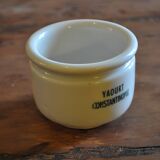 Vintage yoghurt pot