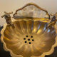 Gold vintage brass soap holder
