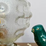 Lampe à poser globe vintage en verre