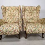 Pair of armchairs with ears