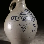 Westerwald stoneware jug with number 3 and bunches of grapes – 18th/19th c.