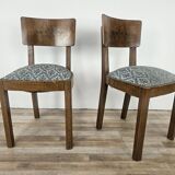 Art Decò set of chairs with stool