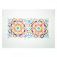 Original watercolor Arabic tile. Arabic tile painting. Watercolor Mozarabic pattern. Mozarabic pattern.