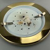 60s 70s Hustadt Leuchten Plafoniere ceiling lamp glass space age design