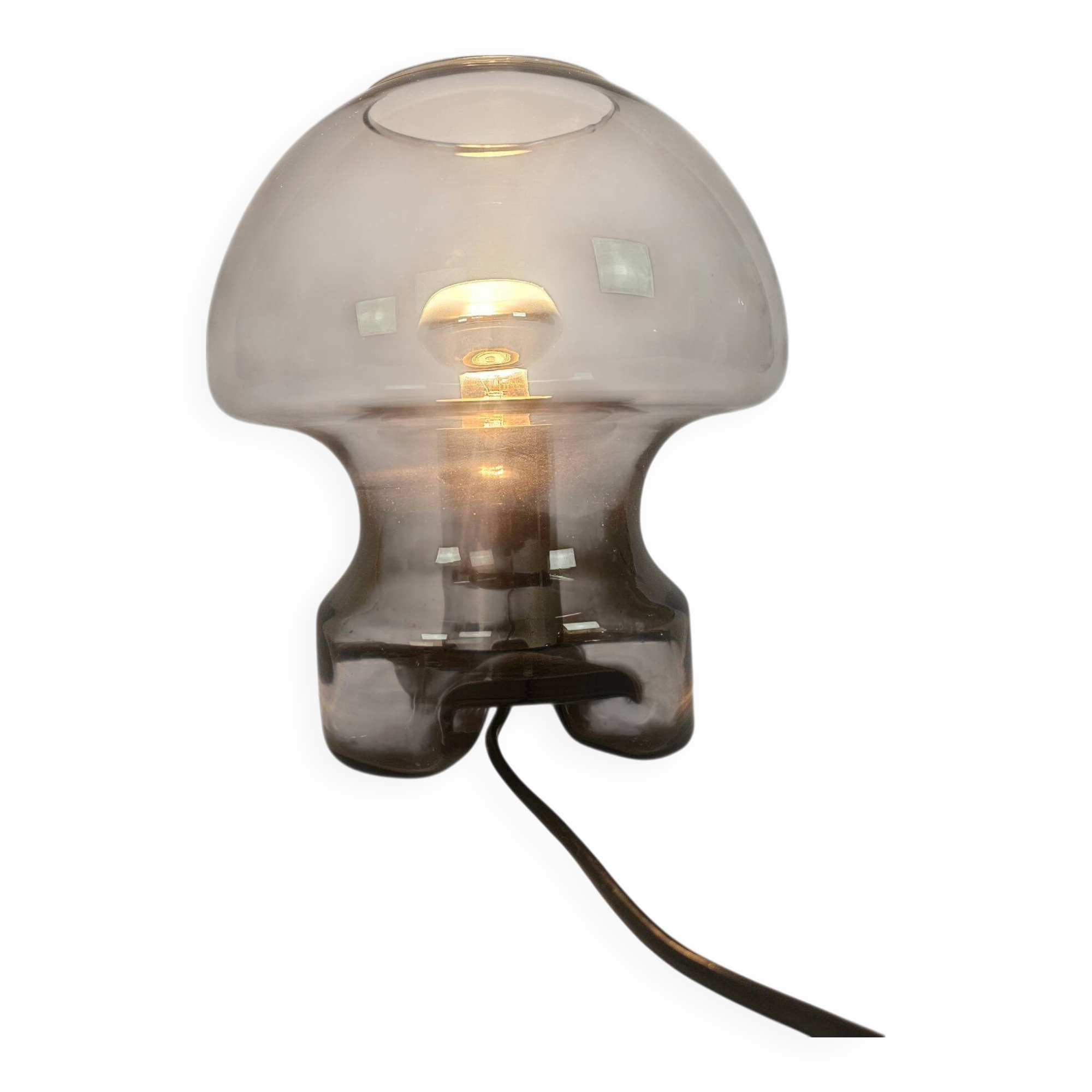 Süssmuth Leuchten - Mushroom Lamp - 'Smoked' glass - Germany - 1970's