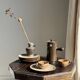 Mini grey stoneware carafe H13 D9