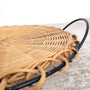 Round Rattan Serving Tray