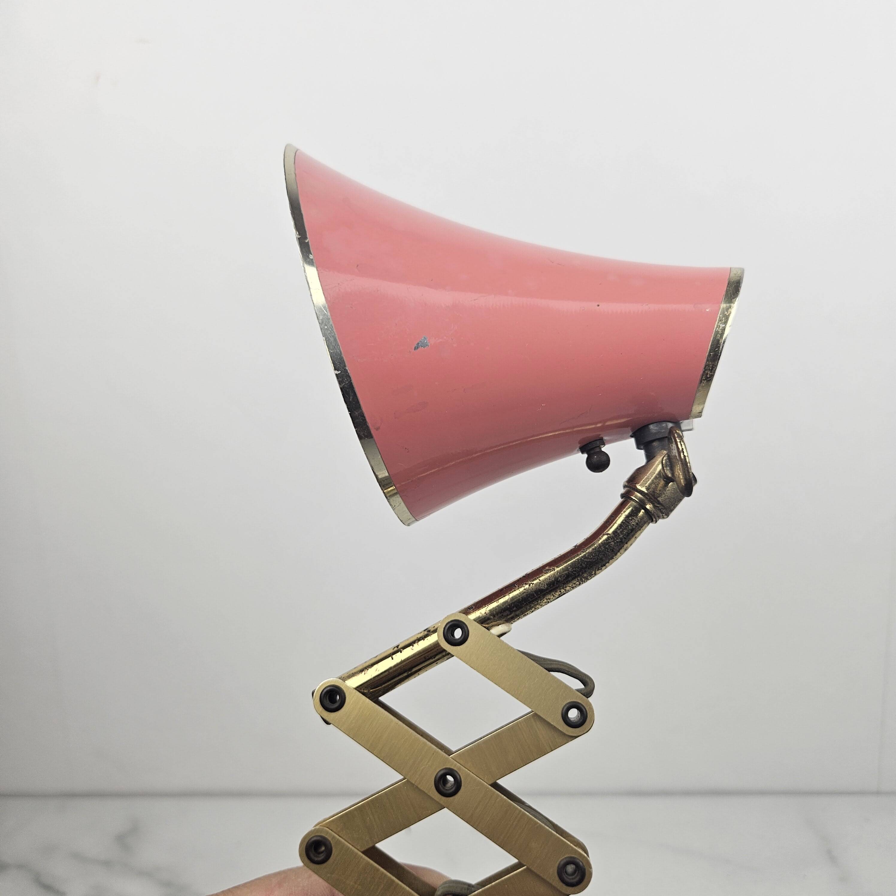 Pair of Italian Mid-Century Scissor Wall Lamps, 1950's