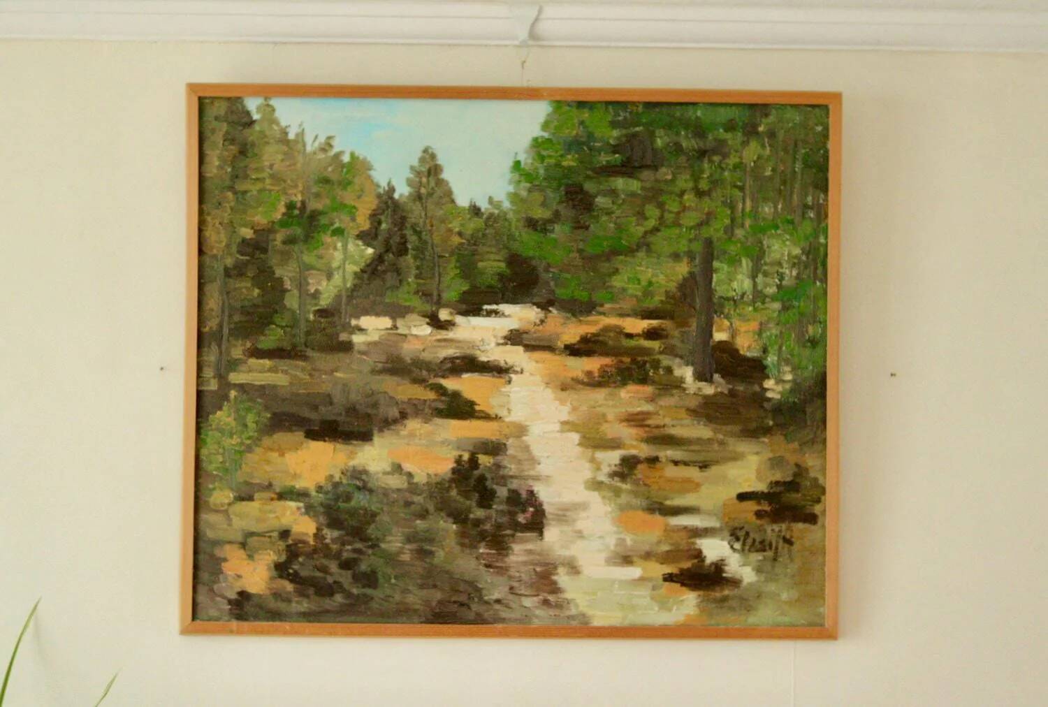 Huile sur toile suédoise originale – « Paysage »
