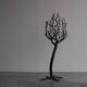 Large chandelier tree forged steel handmade 1970s