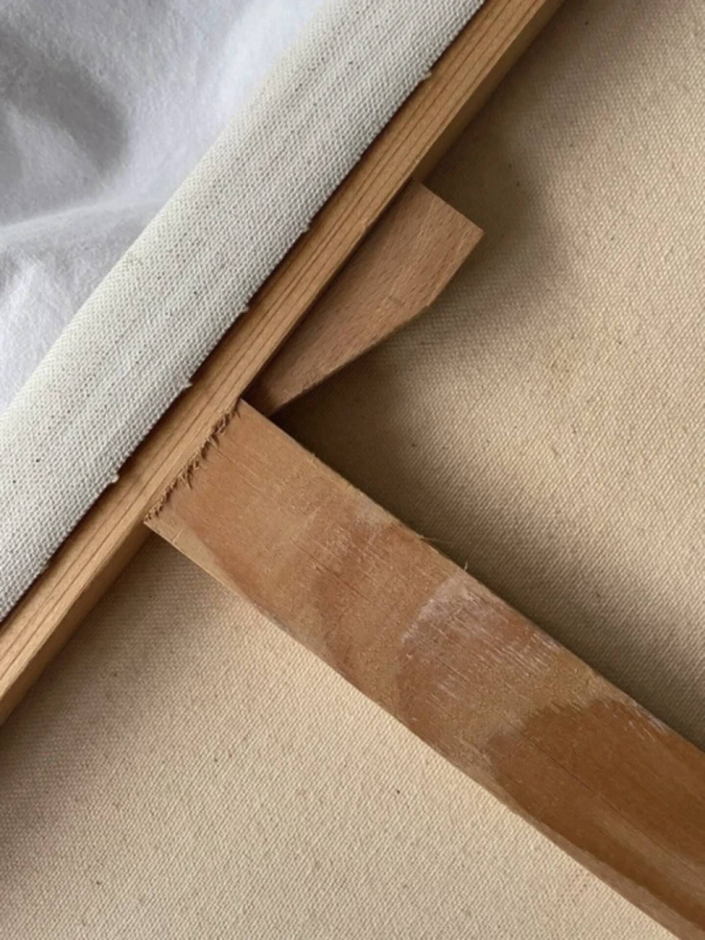Peinture sur toile Lys et drapé bleu