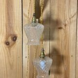 2 vintage globe portable lamps