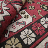 Tapis afghan Soumakh traditionnel en laine rouge Rug-122x183cm