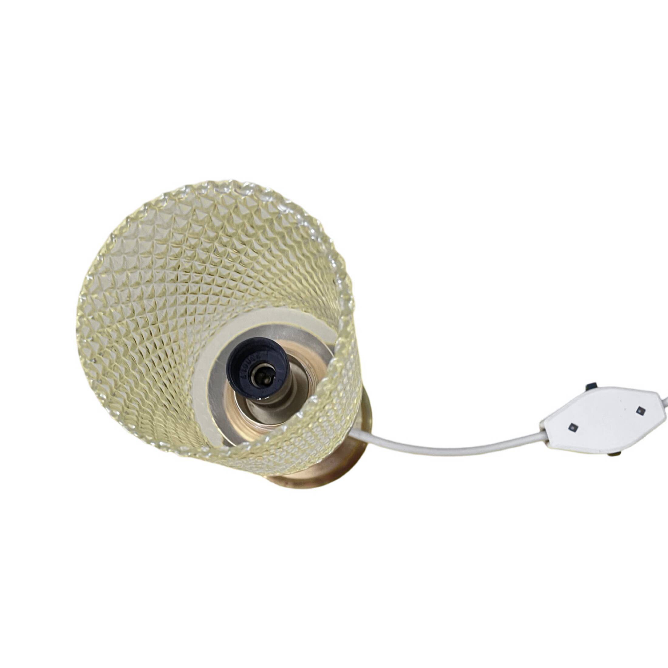 Brass night lamp, Kolarz, Germany, 1970s.