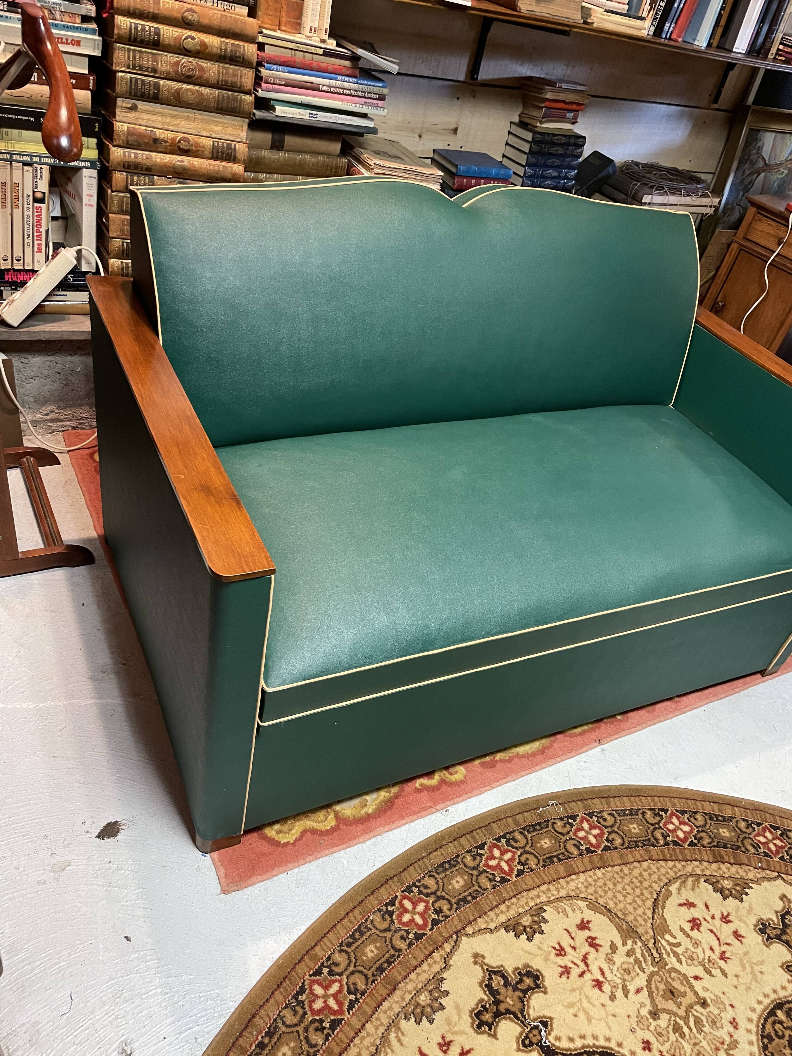 Vintage mustache club sofa year 50