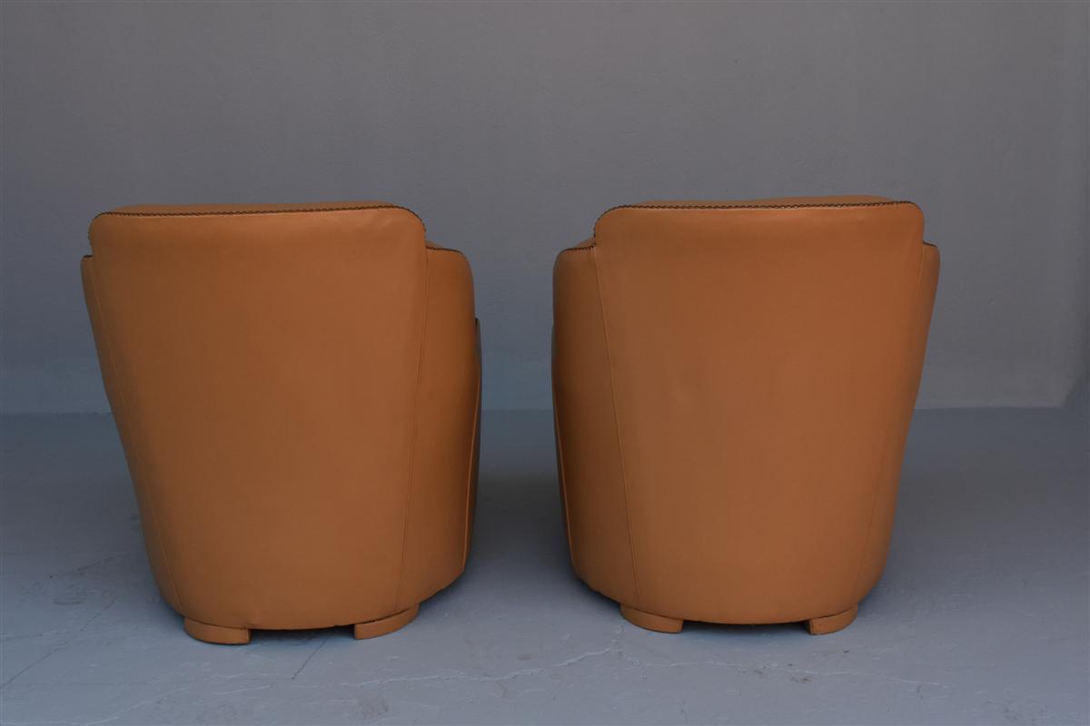 Pair of chairs art deco type liner