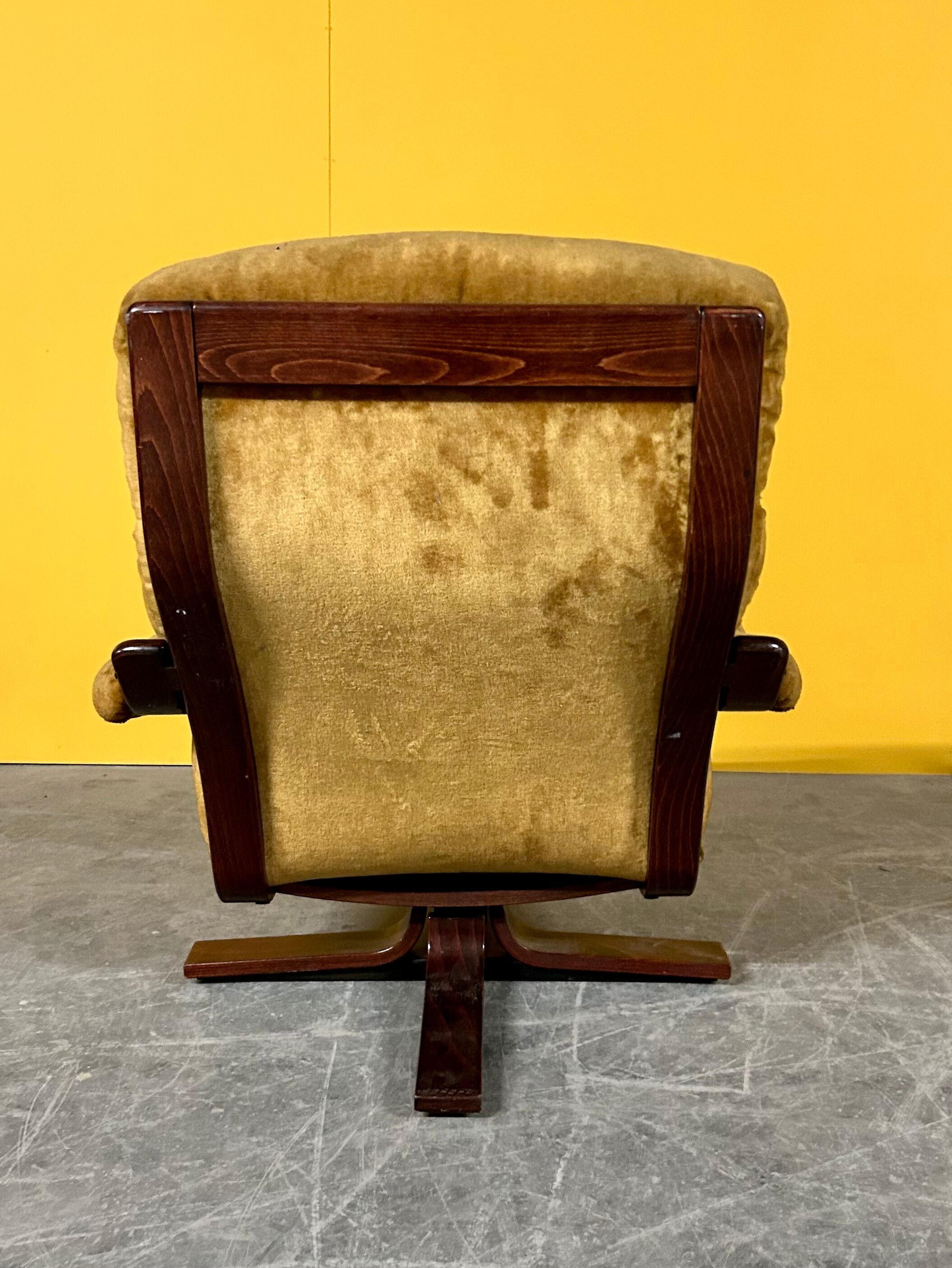 Scandinavian vintage swivel chair 1960s