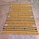 Yellow Handmade Berber Kilim Rug 226 X 150