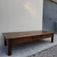 Rustic farmhouse coffee table with two drawers, solid oak, 19th century - 1.97m