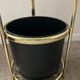 Vintage umbrella door in gilded metal 70s