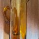 Pichet ambré verre bullé
