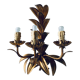 Golden leaf wall light