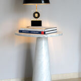 Angelo Mangiarotti coffee table in Italian Carrara marble, Eros series, Italy 1970s