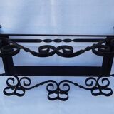 Art deco wrought iron coat hanger