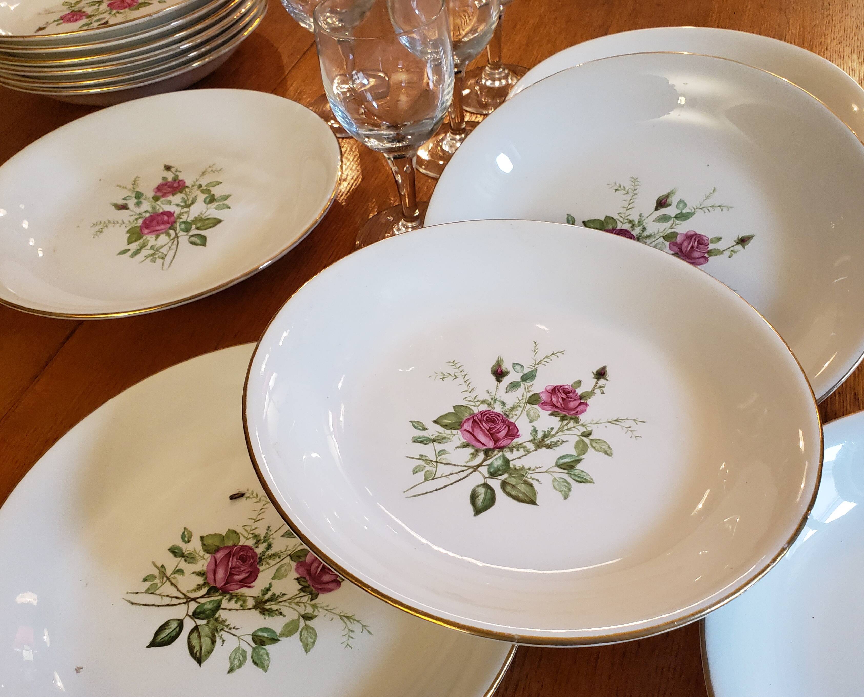 Pompadour 60's collection hollow plates