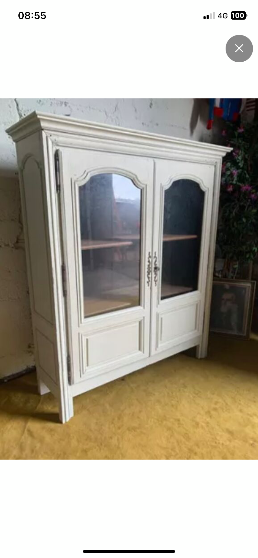 19th century Parisian glazed dresser