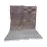 Tapis berbère marocain patchwork gris tissé à la main