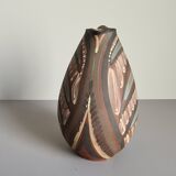 60 year pitcher / arts and crafts / collectible ceramics / vintage / signed / Mid-Century