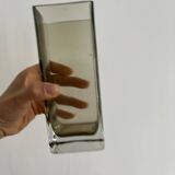 Rectangular Murano-style crystal vase