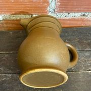 Old pichet sarreguemines beige ceramic 1970s vintage