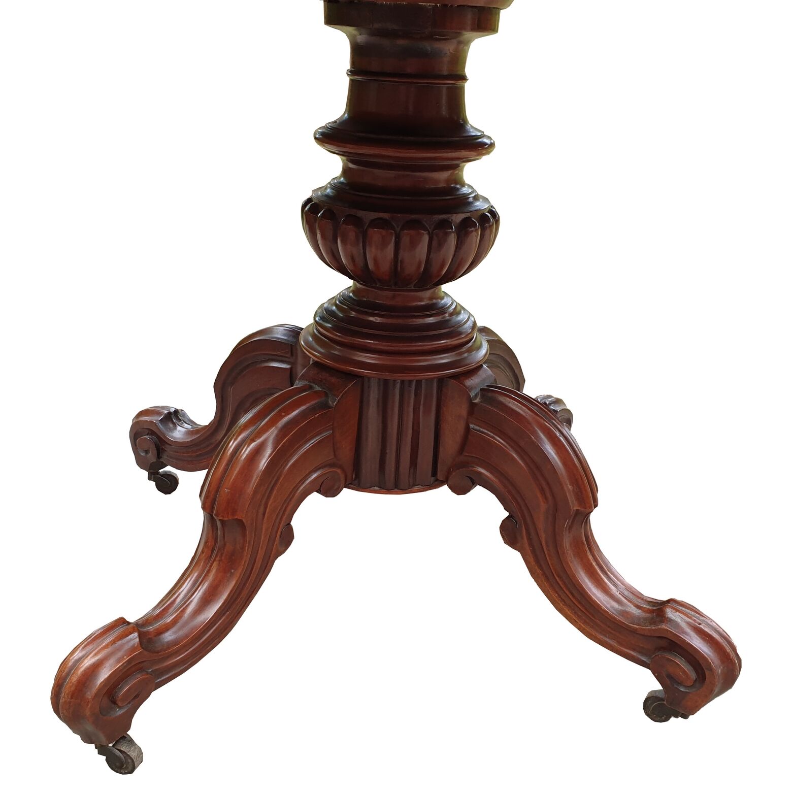 Mahogany violin pedestal table