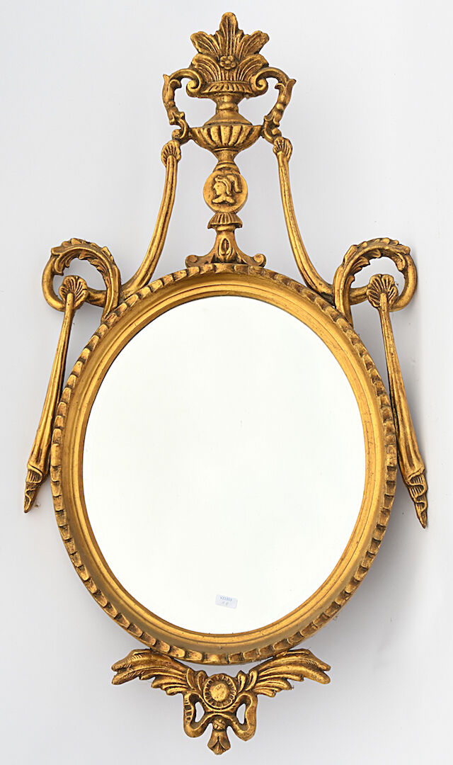 Golden resin mirror