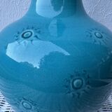 English ceramic lamp base Burmantofts Pottery England, 1880