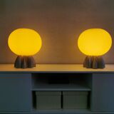 Paire de lampes Foscarini, verre de Murano 1980