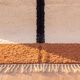 Traditional handmade natural wool rug 2/3 m