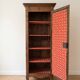 Antique bonnetière wardrobe in solid wood, Louis XV style.