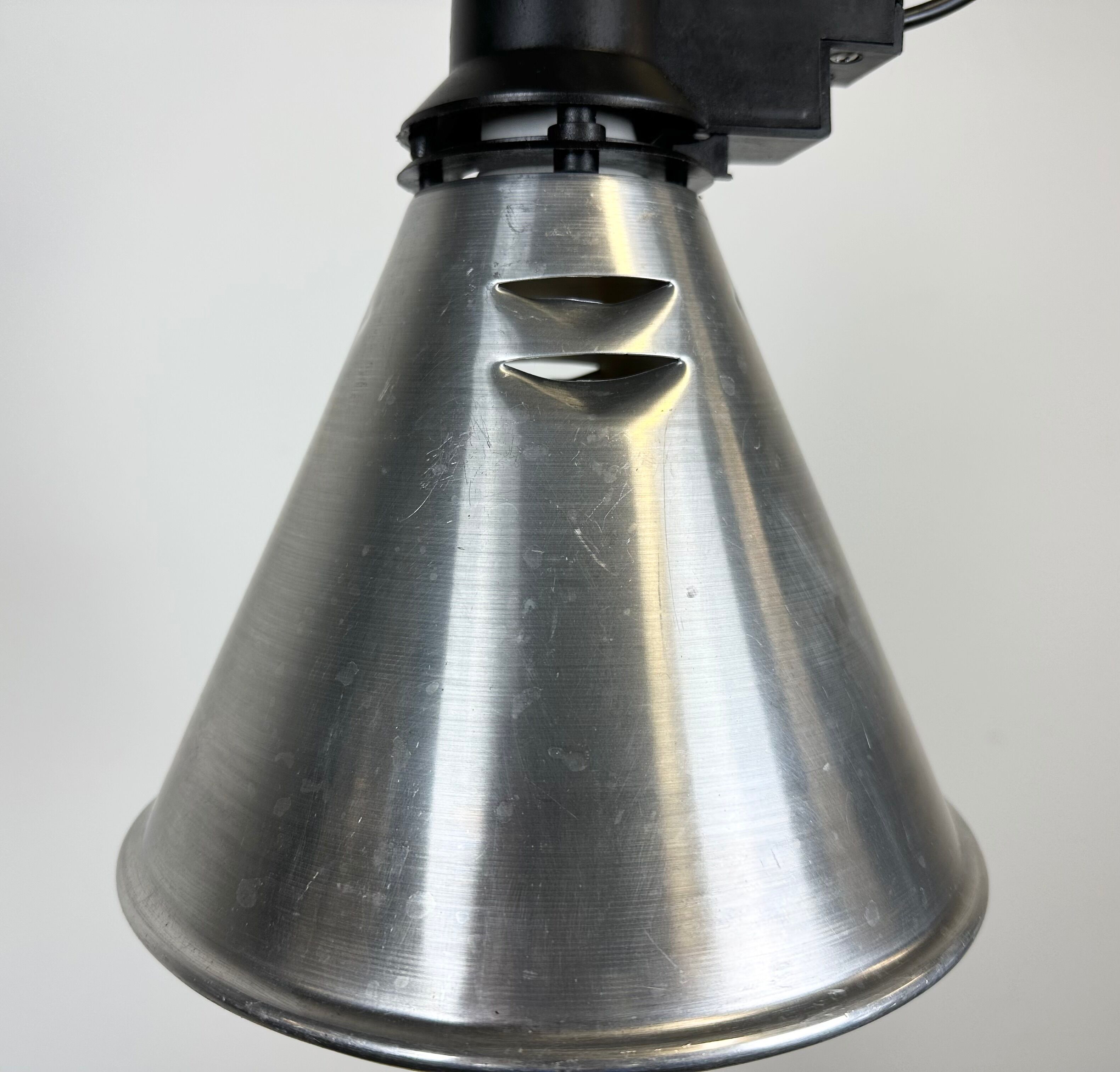 Small Industrial French Aluminium Pendant Lamp, 1960s