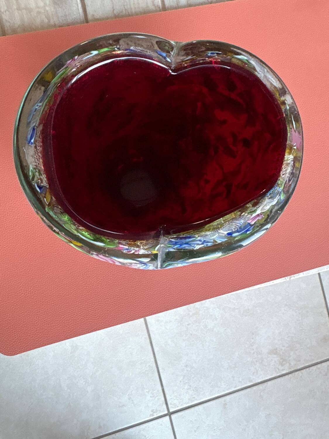 Murano glass vase "Byzantine" is from 1950.