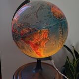 Illuminated terrestrial globe Scan-Globe Havdrup 1977