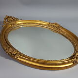 Mirror in beautiful oval frame 19th style Louis XV 44x32 cm SB132