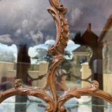 Louis XV Style Walnut Display Cabinet