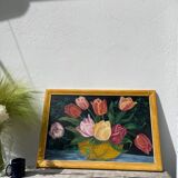 Large flower bouquet painting