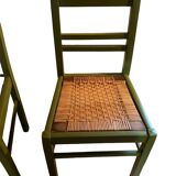 Pair of straw chairs
