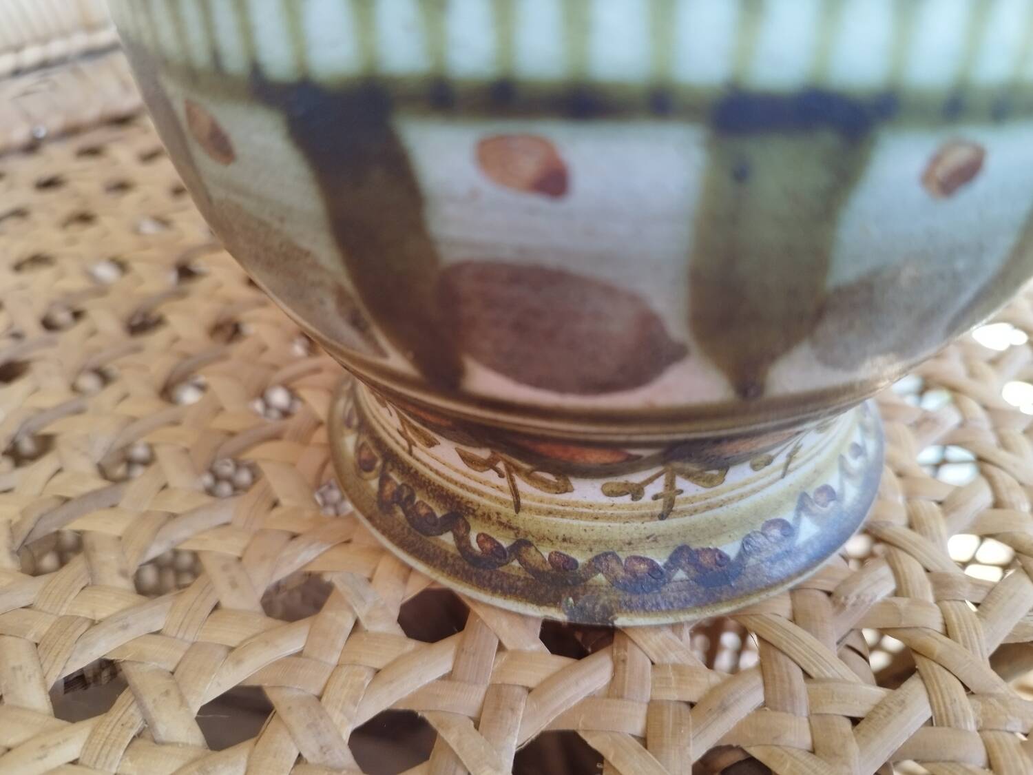 Table lamp in ceramic from the Kéraluc pottery signed L'Helguen.
