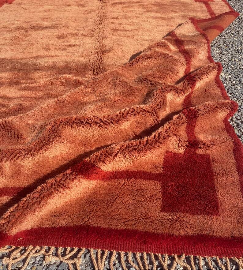 Tapis bérbere marocain en laine naturelle 200cmx300cm