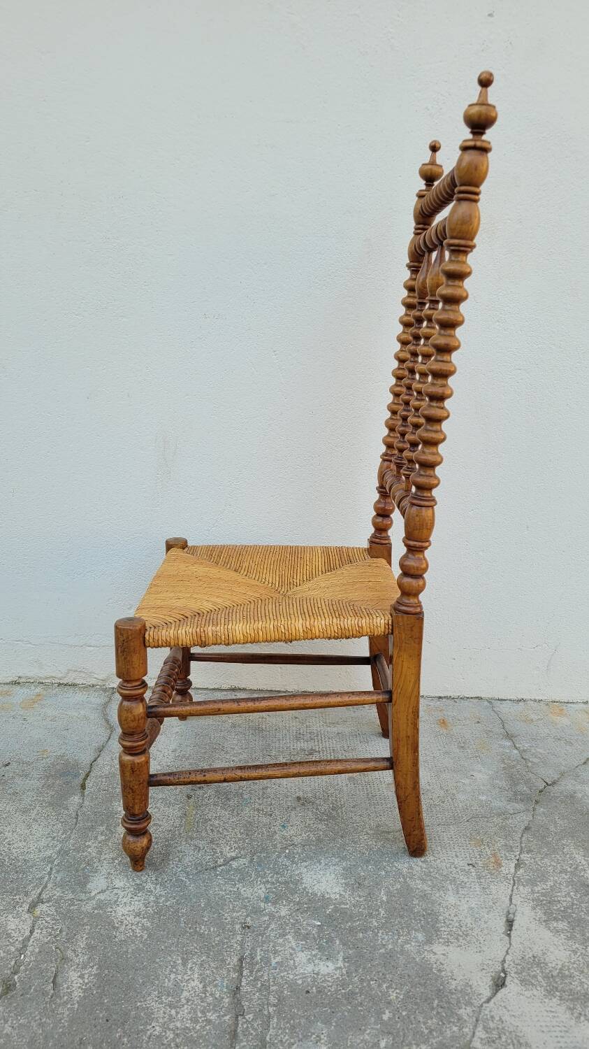 Napoléon III Period Nurse's Chair in Fruitwood